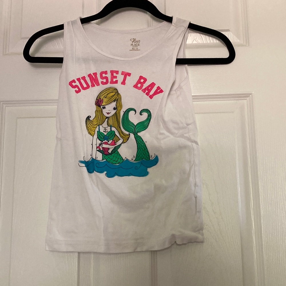 Children’s Place Sunset Bay Mermaid Tank Top | Size Kids XL 14